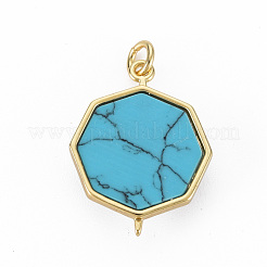 Brass Micro Pave Clear Cubic Zirconia Pendants&nbsp;KK-N227-67-NF