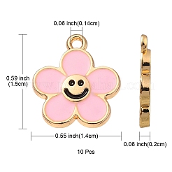 Alloy Enamel Pendants&nbsp;ENAM-YW0002-25B