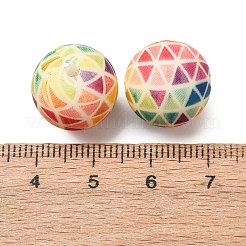 Food Grade Eco-Friendly Printed Silicone Beads&nbsp;SIL-A013-01A-19