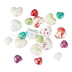 20Pcs 10 Colors Handmade Porcelain Beads&nbsp;PORC-TA0001-56