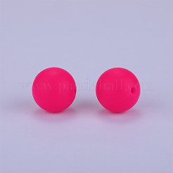 Round Silicone Focal Beads&nbsp;SI-JX0046A-18