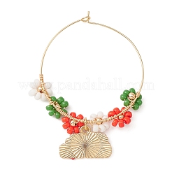 Christmas Theme Alloy Enamel Wine Glass Charms&nbsp;AJEW-JO00188