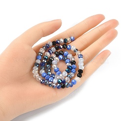 Electroplate Glass Beads Strands&nbsp;EGLA-YW0002-D02