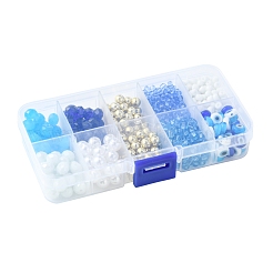 DIY Evil Eye Lampwork & Glass Beads Bracelets Jewelry Making Kits&nbsp;DIY-FS0007-43
