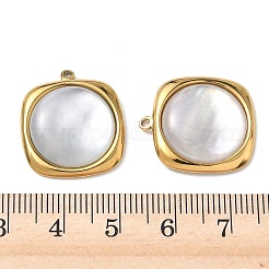 Natural Freshwater Shell Pendants&nbsp;STAS-G397-11G-01