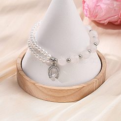 Brass Micro Pave Clear Cubic Zirconia Charm Bracelets&nbsp;BJEW-JB13748-02