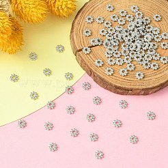 Alloy Daisy Spacer Beads&nbsp;PALLOY-YW0001-80