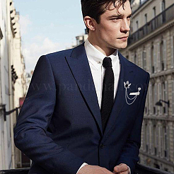 2Pcs 2 Colors Men's Alloy Brooch Lapel Pin&nbsp;JEWB-SP0001-05