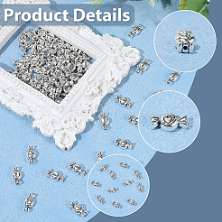 100Pcs Valentine Ideas for Her Tibetan Style Beads&nbsp;TIBEB-PA0001-16