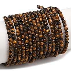 Natural Tiger Eye Beads Strands&nbsp;G-S259-21-3mm