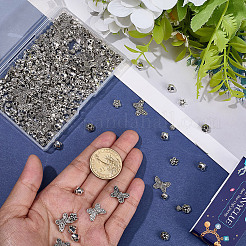 375Pcs 9 Styles Tibetan Style Alloy Spacer Beads&nbsp;FIND-SC0021-41