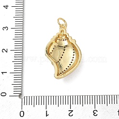 Brass Micro Pave Colorful Cubic Zirconia Pendants&nbsp;CU-CBAFF5B-04G-01