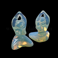 Opalite Carved Yoga Goddess Figurines&nbsp;DJEW-D012-06G