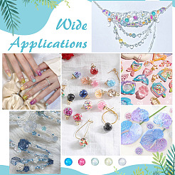 180G 15 Colors DIY Nail Art Decoration Mini Glass Beads&nbsp;MRMJ-PH0003-08