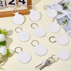 10Pcs PU Leather Keychains&nbsp;KEYC-CL0001-34A