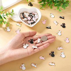 60Pcs 6 Styles Alloy Enamel Pendants&nbsp;ENAM-TA0002-73