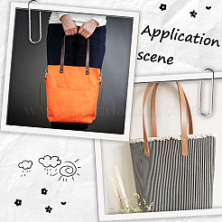 8 Bags 4 Colors PU Leather Bag Handles&nbsp;FIND-CL0001-50A