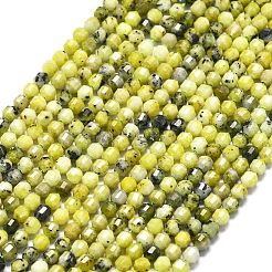 Natural Yellow Turquoise(Jasper) Beads Strands&nbsp;G-A260-A18-01