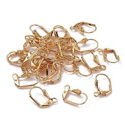 Brass Leverback Earring Findings&nbsp;X-KK-F824-006G