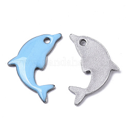 201 Stainless Steel Enamel Pendants&nbsp;X-STAS-N088-16G