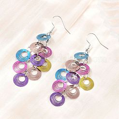 430 Stainless Steel Dangle Earrings&nbsp;EJEW-B157-01C