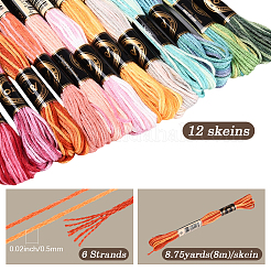 6-Ply Polyester Embroidery Floss&nbsp;OCOR-WH20074-15C