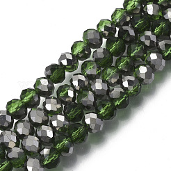 Electroplate Glass Beads Strands&nbsp;EGLA-A034-T4mm