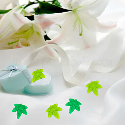 24Pcs 2 Colors Maple Leaf Silicone Focal Beads&nbsp;SIL-GO0001-06