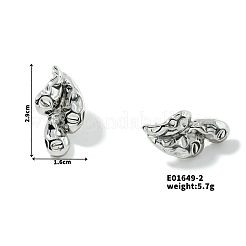 Stainless Steel Teardrop Stud Earrings&nbsp;UI8390-2
