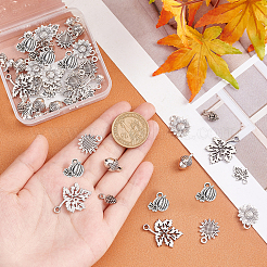 48Pcs 8 Style Tibetan Style Alloy Pendants&nbsp;TIBE-SC0001-61
