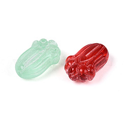 Baking Paint Transparent Glass Beads&nbsp;DGLA-N018-09