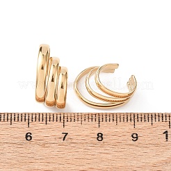 304 Stainless Steel Triple C-Shaped Cuff Earrings&nbsp;EJEW-K268-87G