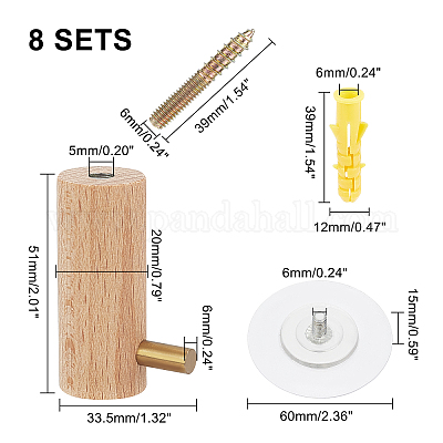 Beechwood Hook Hanger&nbsp;HJEW-WH0014-57-1