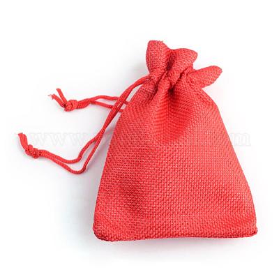 Burlap Packing Pouches Drawstring Bags&nbsp;ABAG-Q050-7x9-18-1