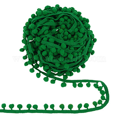 Polyester Pom Pom Ball Tassel Lace Ribbon&nbsp;DIY-WH0683-63B-1