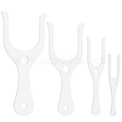 1 Set Acrylic Knitting Fork&nbsp;AJEW-BC0007-37-1