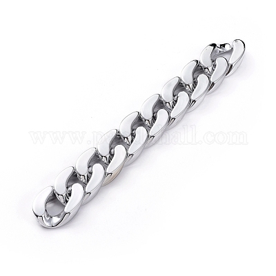 Handmade Plastic Curb Chains&nbsp;AJEW-JB00525-03-1