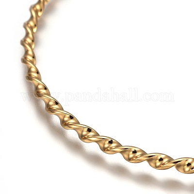304 Stainless Steel Buddhist Bangle Sets&nbsp;BJEW-F363-04G-A-1