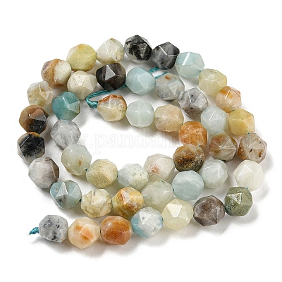 Natural Flower Amazonite Beads Strands&nbsp;G-C085-A01-01-1