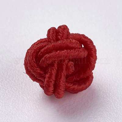 Polyester Weave Beads&nbsp;WOVE-K001-A03-1