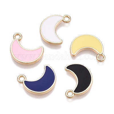 Rack Plating Alloy Enamel Charms&nbsp;ENAM-N056-341-1