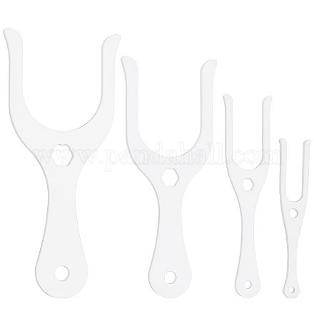 1 Set Acrylic Knitting Fork AJEW-BC0007-37-1