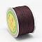 Nylon Threads, Milan Cords/Twisted Cords, Coconut Brown, 1.5~2mm, about 54.68 yards(50m)/roll
