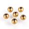 Brass Beads, Nickel Free, Round, Brushed Antique Bronze, 4mm, Hole: 1mm