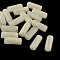 Column Imitation Gemstone Acrylic Beads, PapayaWhip, 20x8mm, Hole: 2mm, about 480pcs/500g