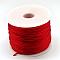 Nylon Satin Rattail Cords, Beading Threads for Bracelet Jewelry Making Chinese Knot Macrame Craft, Red, 1.5mm, about 100yards/roll(300 feet/roll)