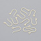 Resin Earring Hooks, Ear Wire, with Horizontal Loop, Light Yellow, 12x9mm, Hole: 0.8mm, 24 Gauge, Pin: 0.5mm