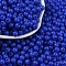 Opaque Acrylic Beads, Round, Medium Blue, 5x4mm, Hole: 1.6mm, about 12500pcs/500g