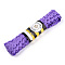 Polypropylene Fiber Ribbons, Wave Shape, Medium Slate Blue, 7~8mm, 15yard/bundle, 6bundles/bag