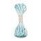 Polyester Embroidery Floss, Cross Stitch Threads, Light Sky Blue, 2mm, 10m/bundle